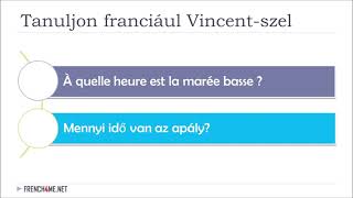 Tanulj franciául  I  Hasznos francia mondatok  I 05