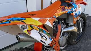 KTM SX 250 2-Stroke Pro Circuit Platinum Pipe (First Coldstart)