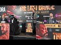 derek chisora • otto wallin full press conference gareth a davies called out