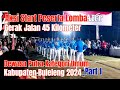 Aksi Start Peserta Lomba Gerak Jalan 45 Km Dewasa Putra Kategori Umum Kabupaten Buleleng 2024_Part 1