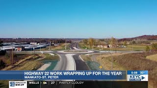 Highway 22 construction close to wrapping up for season