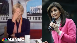 'I just can't': Mika reacts to Haley saying she's not followed Trump's sexual abuse case