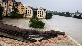 Hundreds of people are trapped by severe flooding in Devon and Somerset, England