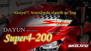 Новинка!!! Dayun Super4-200. Большой и надежный мотоцикл за малые деньги!