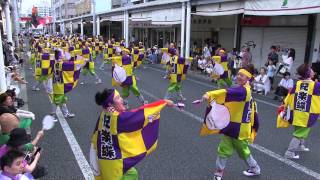 第61回よさこい祭り本祭2日目(2014/8/11)「紀楽蝶」