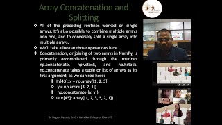 13 lect array spilt and concatenation in python, numpy