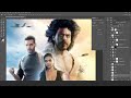 how i made pathaan fan made movie poster l speed art l adobe photoshop 2022.