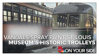 After vandals target historic trolleys, St. Louis County museum seeking information and donations