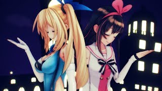 【MMD】キズナアイとミライアカリでClub Nightmare【4K 60fps】