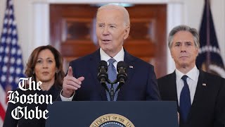 President Biden on Israel-Hamas ceasefire deal, hostage release