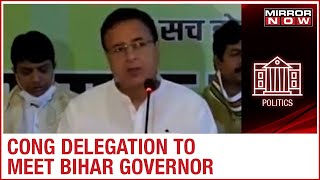 Munger Firing Row: Congress delegation led by Randeep Surjewala to meet Bihar Governor