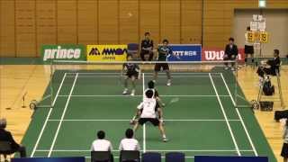 2013年日本ランキングサーキット大会 男子複 2回戦 小町谷／鈴木 vs 早坂／高島  1