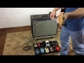 1993 fender prosonic 210 combo amp demo with pedals