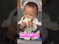 赤ちゃん、初めて食パン食べてみた🍞 shorts 赤ちゃん baby