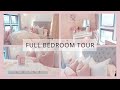 FULL BEDROOM TOUR | Grey & Pink Bedroom Decor | homeofcc