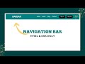 How to Create a Navigation Bar using HTML and CSS | Navbar CSS Tutorial | Header HTML CSS