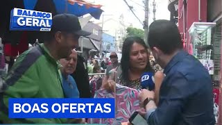 Balanço Geral Manhã consegue pechincha na feirinha do Brás e presenteia telespectadora