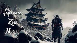 Winter on the Top of the Mountain - Japanese Zen Music - Japanese Flute Music For Meditation