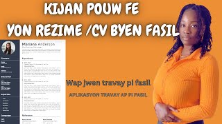 KIJAN POUW FE YON REZIME/ CV