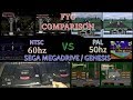 SEGA MEGADRIVE: NTSC 60hz Vs PAL 50hz Comparison