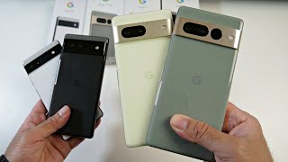 Pixel 7 Pro vs Pixel 7 vs Pixel 6 vs Pixel 6a | Detailed Comparison, Camera Test, Gaming, Battery +