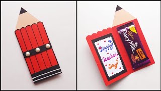 DIY Teacher's Day Greeting Card/Handmade Teachers Day card making ideas/How to make card for Teacher
