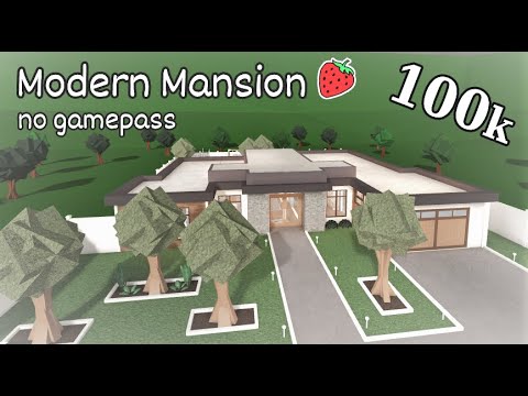 Bloxburg - Modern Mansion [no Gamepass] 100k - YouTube