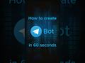 Creating Telegram Bot in Python | full code in the channel