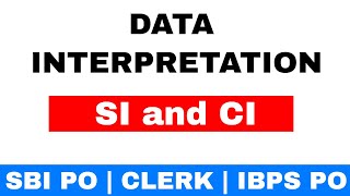SI AND CI Data Interpretation Previous year Problem ( SBI PO 2014) for SBI PO | CLERK | IBPS PO