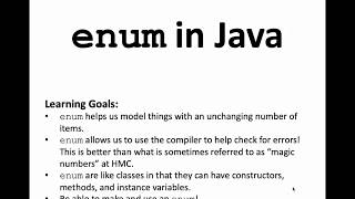 Using Java enum to create a finite set of objects of a type