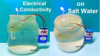 electrical conductivity with salt water - science experiment working model - diy | DIY pandit