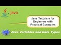 Java Variables and Data Types:  Java Tutorial for Beginners in 2020 (Practical Examples)