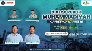 [LIVE] Dialog Publik Muhammadiyah Bersama Prabowo Subianto-Gibran Rakabuming Raka | UM Surabaya