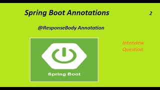 Spring Boot @ResponseBody Annotation