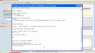 Injecting a Backdoor via PhpMyAdmin