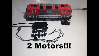 How to add an EXTRA Motor and Lights to the LEGO 60098 Heavy hual train! DIY