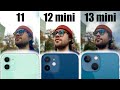 iPhone 13 mini camera comparison with iPhone 12 mini and iPhone 11