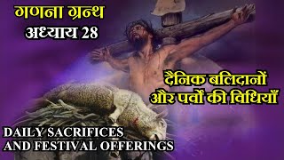 गणना ग्रन्थ 28 || दैनिक बलिदानों और पर्वों की विधियाँ || Daily Sacrifices and Festival Offerings