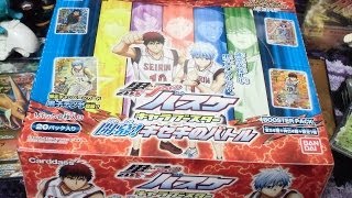 ミラバト 黒子のバスケ キャラブースター 開幕！キセキのバトル 「神Ω、KKR、R、コモン！紫原カード全種類コンプリートを狙え！」 箱買い開封レビュー