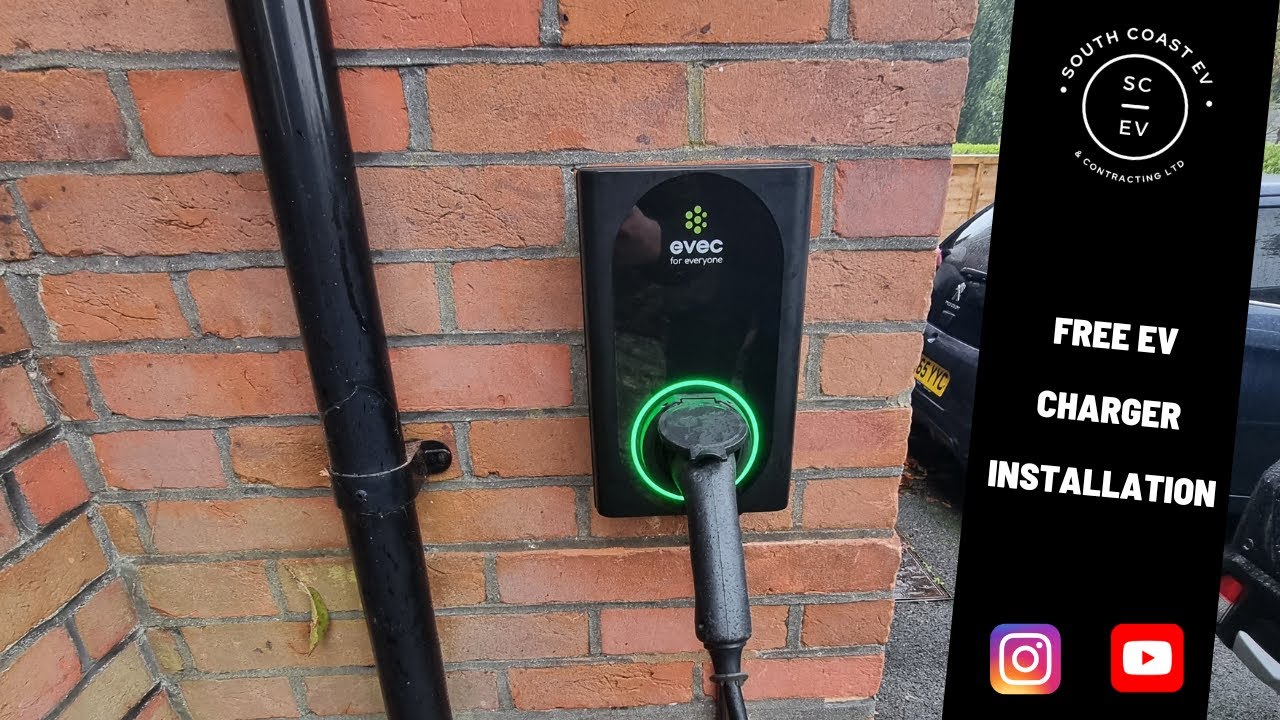 Free Evec Ev Charger Installation Youtube