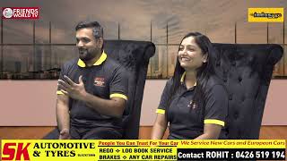 Varun Tiwari Interview with Rohit & Hinna   S k Automotive & Tyres