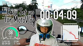 easy set up for Moto Vlog Kyocera Torque G04