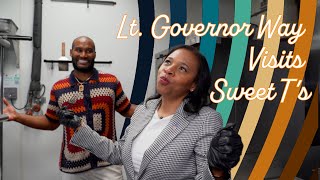 Lieutenant Governor Way Visits Sweet T's