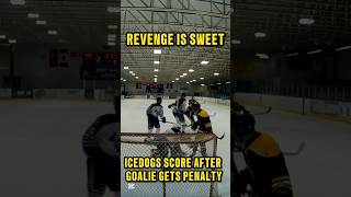 Instant Karma: Goalie Gets Penalty For Pushing Player. That Forward Scores Goal on PP #Hockey