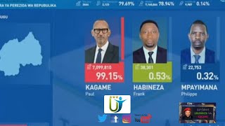 Radio Ubumwe : Paul Kagame ku majwi 99.15% yigize SESE SEKO (= ÉTERNEL). Nyamara  arirangije 16 7 24