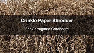 Crinkle Cut Shredder for Corrugated Cardboard | Shredded Paper Machine