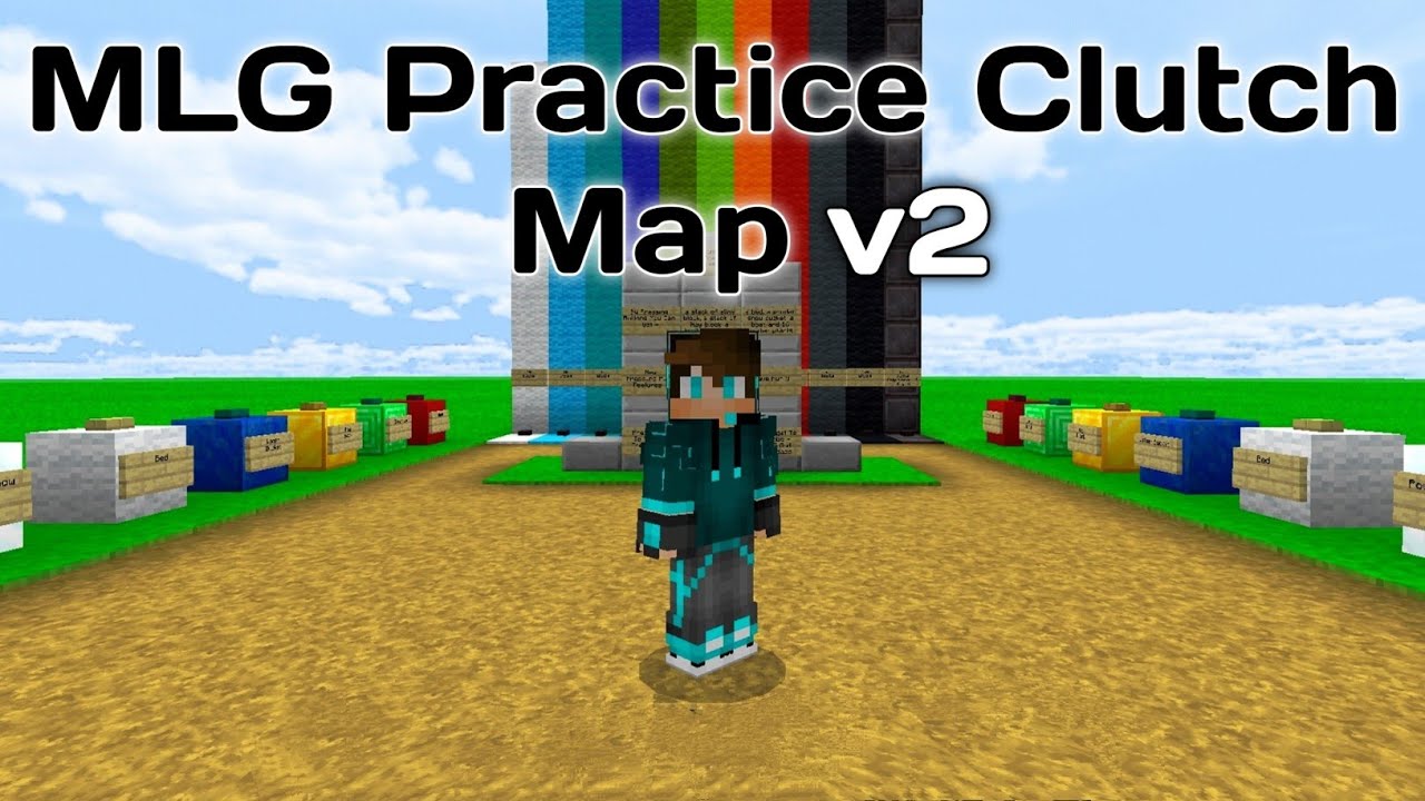 Mlg Practice Clutch Map V2 Minecraft Bedrock Pocket Edition Youtube