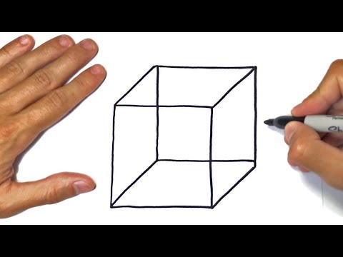 How do you draw a cube diagram?