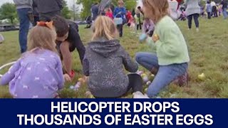 Thousands of Easter eggs dropped from helicopter at Santa Rita Ranch | FOX 7 Austin