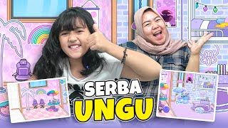 DINAR BUAT RUMAH SERBA UNGU 💜🥰 DINAR DAN MAMATA DEKOR KAMAR LUCU [TOCA BOCA INDO]